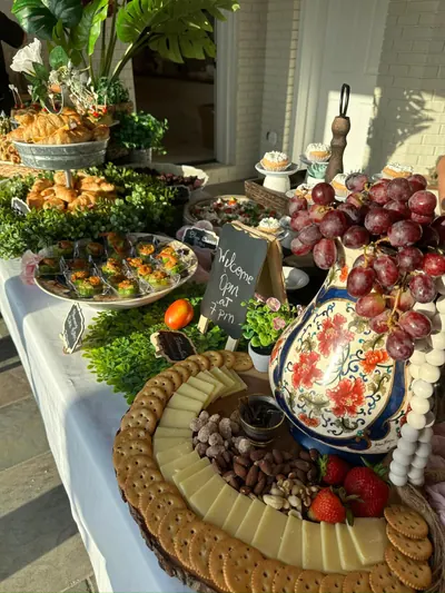 Saint Flavor catering display — event spread 5