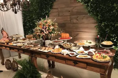 Saint Flavor catering display — event spread 12